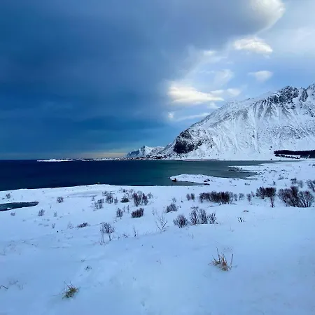 בקתה Panorama Lofoten Fredvang